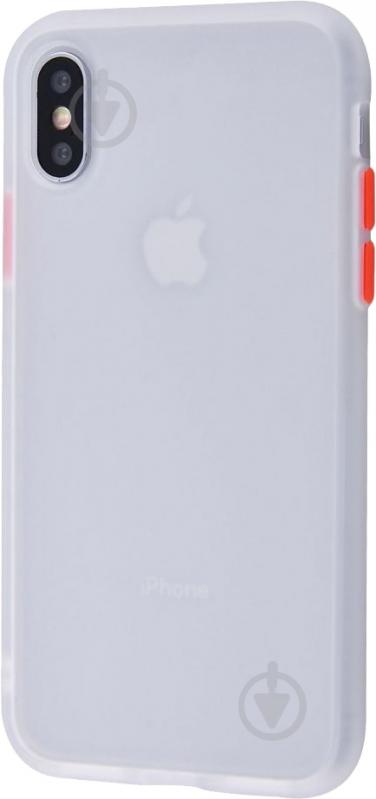 Чехол-накладка Shadow Matte Case (PC+TPU) white для Apple iPhone X - фото 1