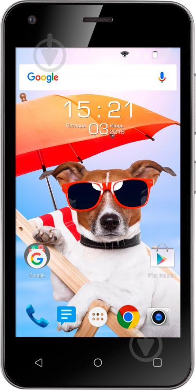 Смартфон Fly FS454 Nimbus 8 0,512/4GB black - фото 1