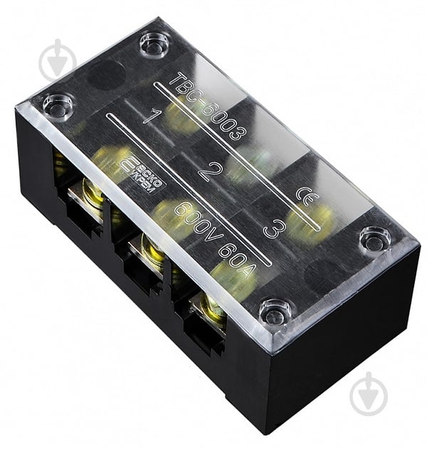 Колодка клемна АСКОУКРЕМ TB6003 чорний A0130050022 - фото 1