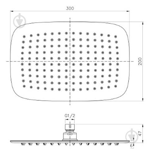Верхний душ Imprese S300200SS6 - фото 2