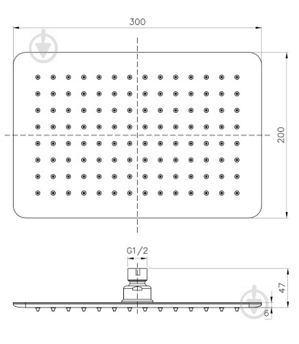 Верхний душ Imprese SQ300200SS6 - фото 2