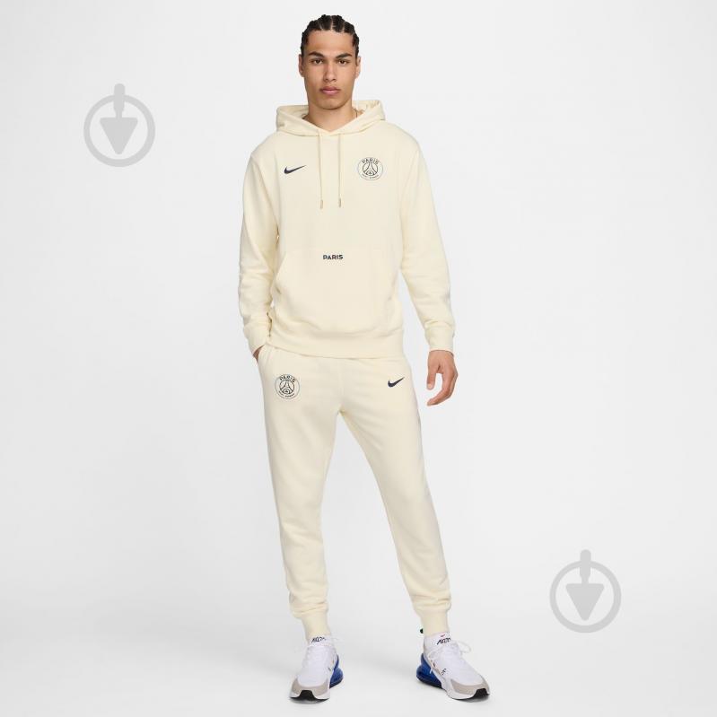 Брюки Nike PSG NSCLUB JGGR FT UP FZ8546-113 р. 2XL бежевый - фото 7