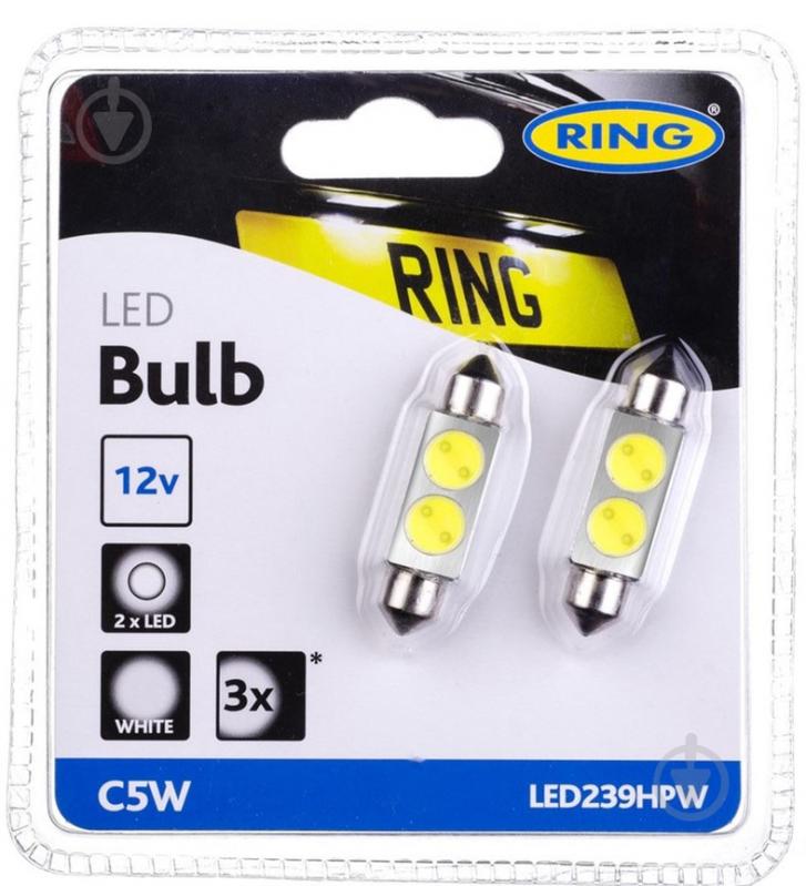 Автолампа светодиодная RinG (LED239HPW) C5W 38 mm 2 шт.(LED239HPW) - фото 1