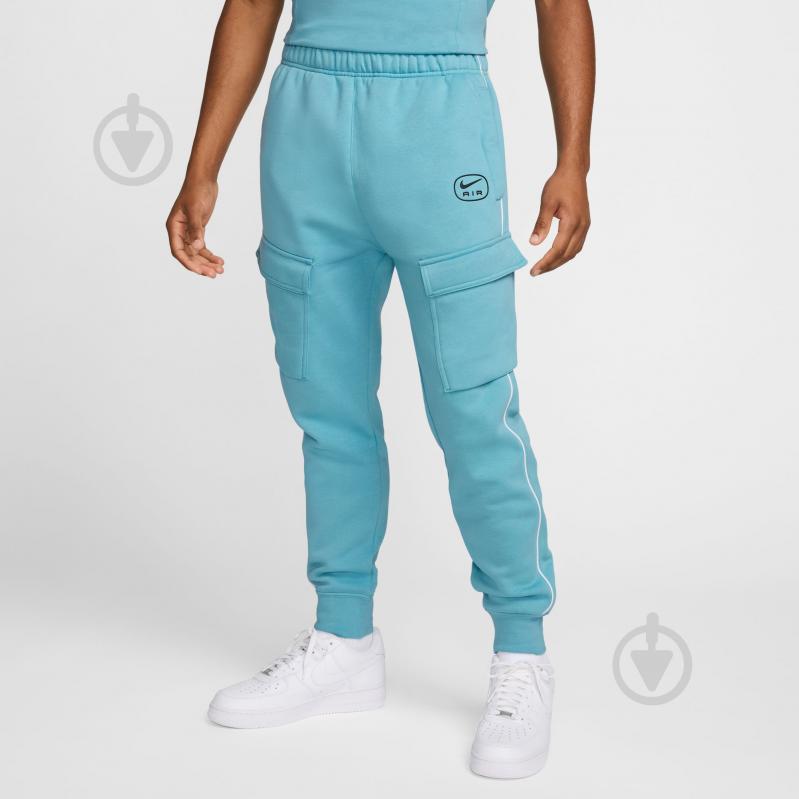 Брюки Nike NSSAIR CARGO PANT FLC BB HM0180-464 р. S голубой - фото 1