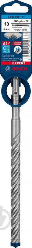 Бур Bosch SDS-plus 13x215 мм 1 шт. 2608900117 - фото 3 Бур Bosch SDS-plus 13x215 мм 1 шт. 2608900117 - фото 3