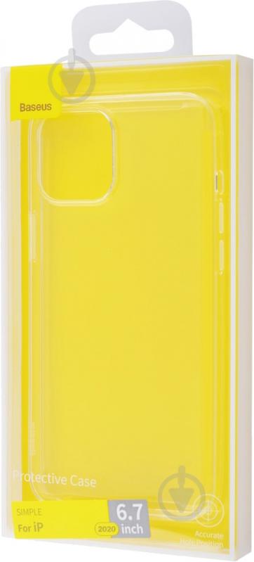 Чехол-накладка BASEUS Simple (TPU) transparent для Apple iPhone 12 - фото 2