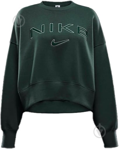 Світшот Nike W NSW PHNX FLC OOS LOGO CREW FV7674-338 р.L зелений - фото 1 Світшот Nike W NSW PHNX FLC OOS LOGO CREW FV7674-338 р.L зелений - фото 1