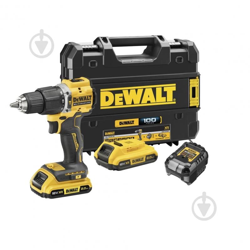 Шуруповерт ударный аккумуляторный DeWalt DCD100YD2T - фото 1