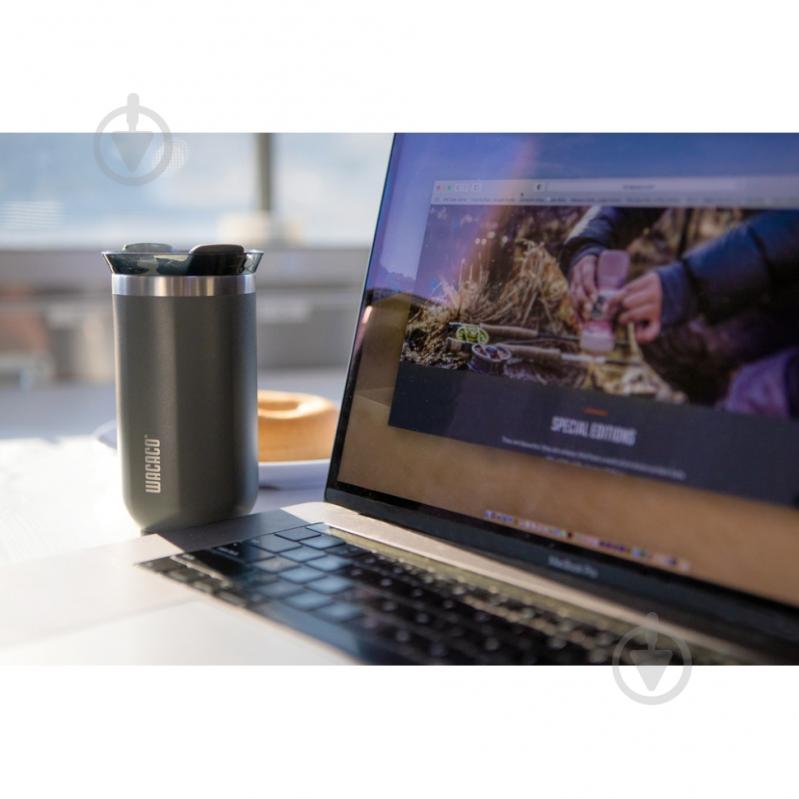 Термокухоль Wacaco Octaroma Grande 435 мл, сірий - фото 4 Термокухоль Wacaco Octaroma Grande 435 мл, сірий - фото 4