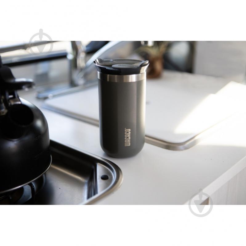 Термокухоль Wacaco Octaroma Grande 435 мл, сірий - фото 3 Термокухоль Wacaco Octaroma Grande 435 мл, сірий - фото 3