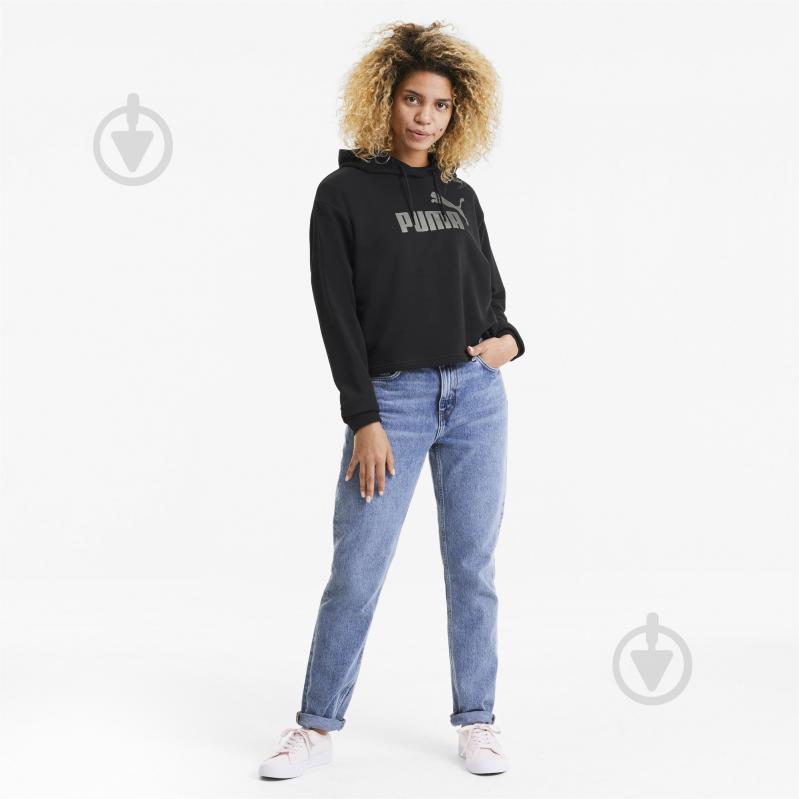 Джемпер Puma ESS+ Metallic Hoody TR 58241101 р. XS черный - фото 5