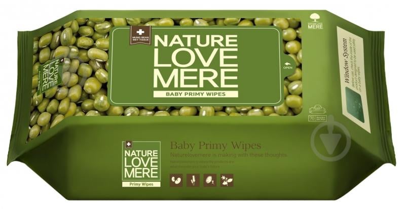 Вологі серветки Nature Love Mere PRIMY Refill 70 шт. - фото 1