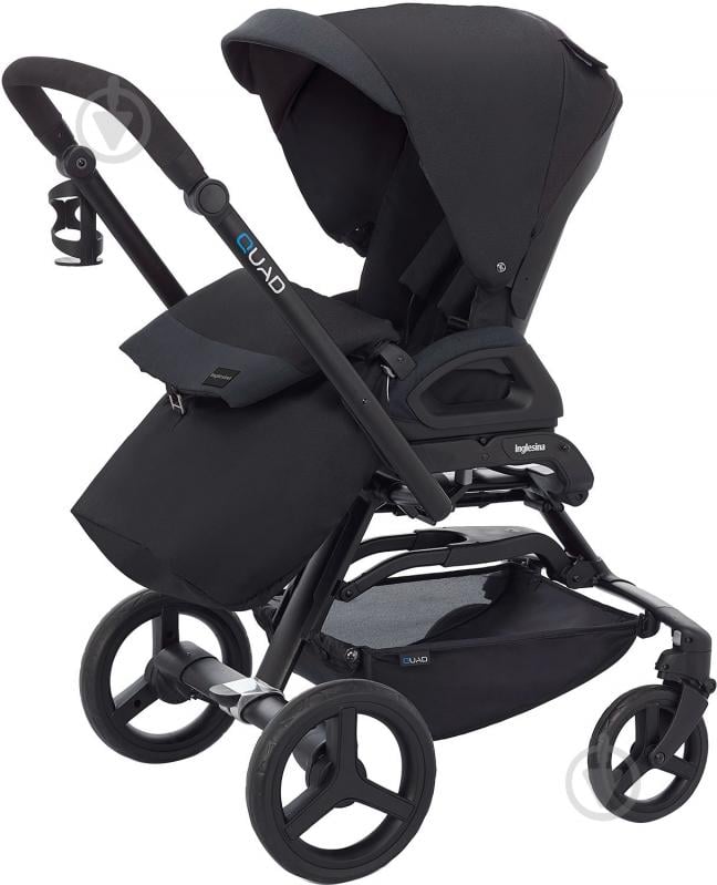 Коляска 3 в 1 Inglesina Quad Pro Total Black AA60H0TBK - фото 3 Коляска 3 в 1 Inglesina Quad Pro Total Black AA60H0TBK - фото 3
