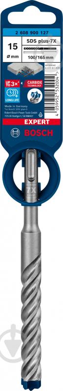 Бур Bosch SDS-plus 15x165 мм 1 шт. 2608900127 - фото 3