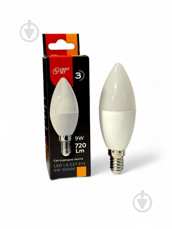 Лампа светодиодная LIGHT SET LS 9 Вт C37 E14 220 В 3000 К - фото 2