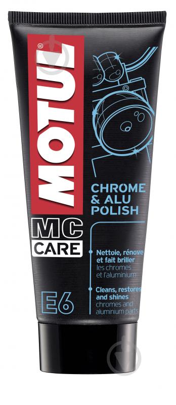 Засіб Motul E6 Chrome & Alu Polish 100 мл - фото 1