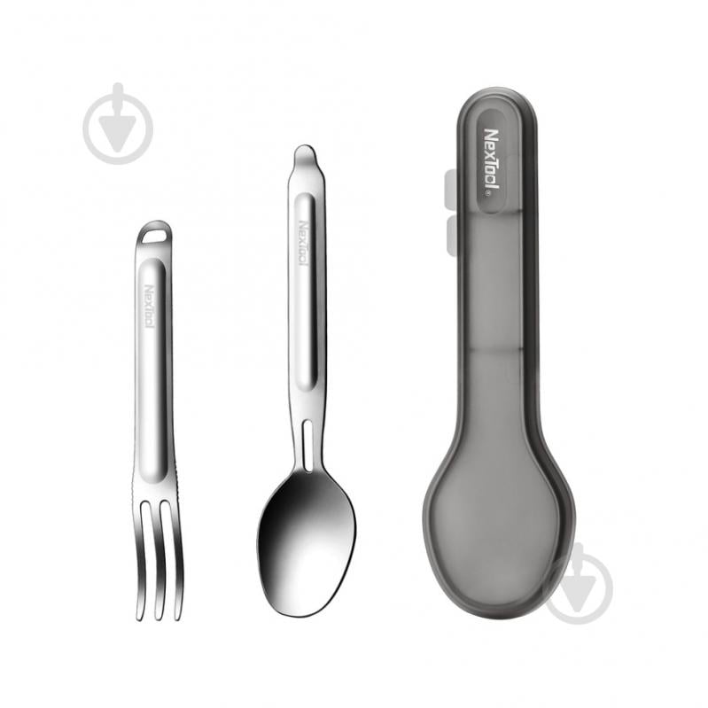 Ложка-виделка NexTool Portable Stainless Steel Tableware, нержавіюча сталь - фото 1 Ложка-виделка NexTool Portable Stainless Steel Tableware, нержавіюча сталь - фото 1