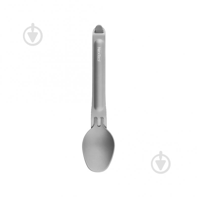 Ложка-вилка NexTool Titanium Tableware Set, титан - фото 2 Ложка-вилка NexTool Titanium Tableware Set, титан - фото 2