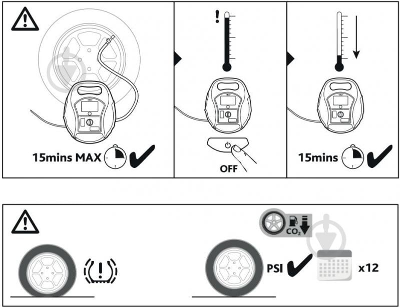 Компресcор автомобильный RinG RTC 5000 (3 в 1) - фото 13