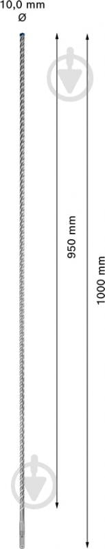 Бур Bosch SDS-plus 10x1005 мм 1 шт. 2608900104 - фото 5