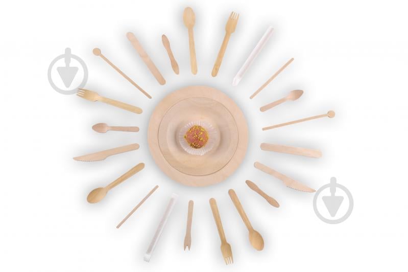 Мішалка одноразова дерев'яна 140х6х1,8 мм Ecowood 1000 шт. - фото 2