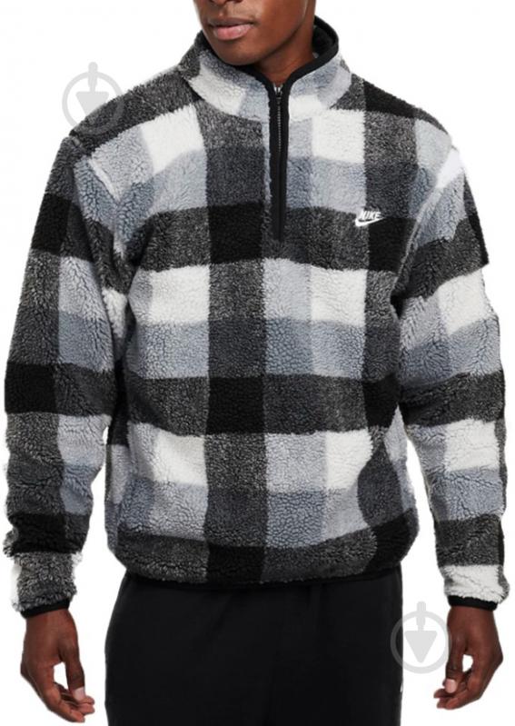 Джемпер Nike M NK CLUB SSNL WNTRZD AOP HZ FZ0896-010 р.M сірий - фото 1