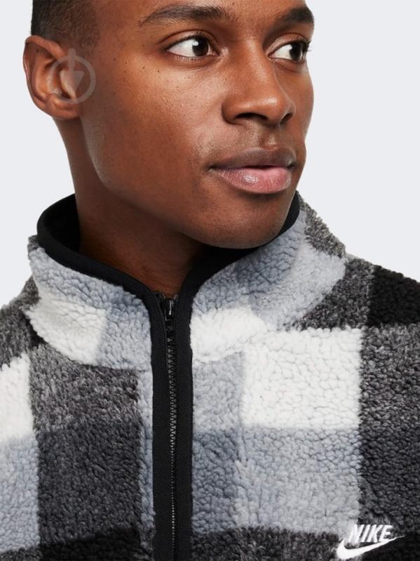 Джемпер Nike M NK CLUB SSNL WNTRZD AOP HZ FZ0896-010 р.M сірий - фото 4