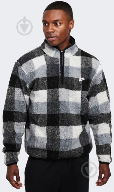 Джемпер Nike M NK CLUB SSNL WNTRZD AOP HZ FZ0896-010 р.M сірий - фото 7