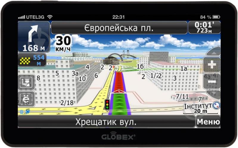 GPS-навигатор Globex GE 711 + ПО Navitel - фото 2