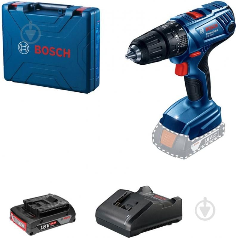 Шуруповерт ударний акумуляторний Bosch Professional GSB 180-LI 06019F8309 - фото 1