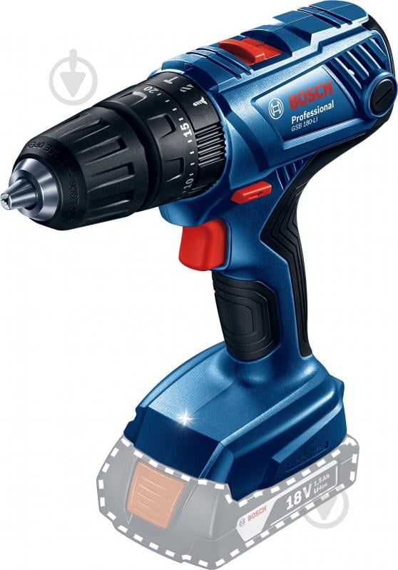 Шуруповерт ударний акумуляторний Bosch Professional GSB 180-LI 06019F8309 - фото 4