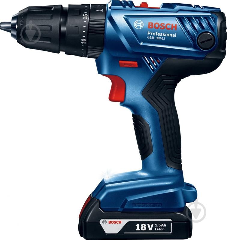 Шуруповерт ударний акумуляторний Bosch Professional GSB 180-LI 06019F8309 - фото 5