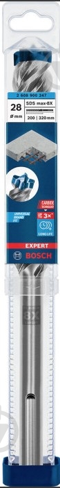 Бур Bosch SDS-plus 28x320 мм 1 шт. 2608900247 - фото 2