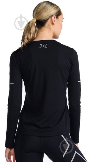 Футболка 2XU Aero Long Sleeve WR6564a_BLK/SRF р.S черный - фото 2