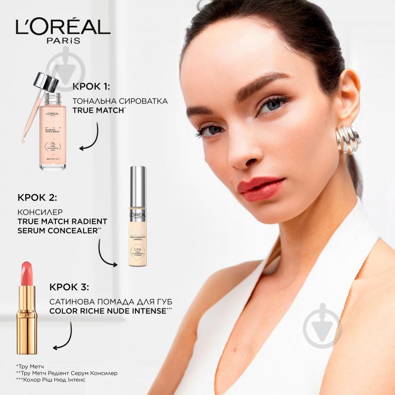 Сироватка тональна L'Oreal Paris True Match 1-2 light 30 мл - фото 5
