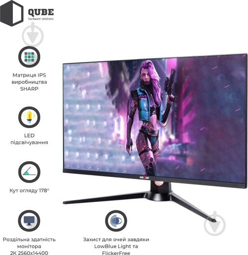 Монитор QUBE Overlord 27" (P27Q180) - фото 5