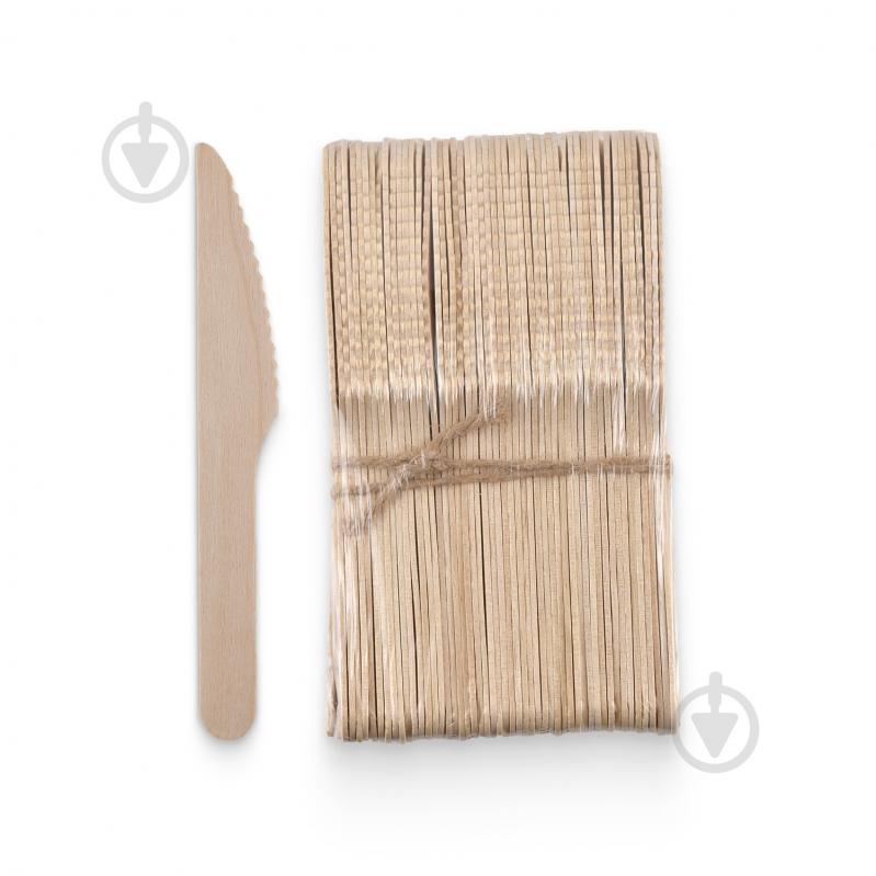 Нож одноразовый деревянный 160 мм Ecowood 500 шт. - фото 1 Нож одноразовый деревянный 160 мм Ecowood 500 шт. - фото 1