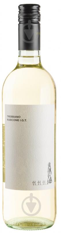 Вино 11.11.11 Rubicone IGT Trebbiano сухое белое 750 мл - фото 1