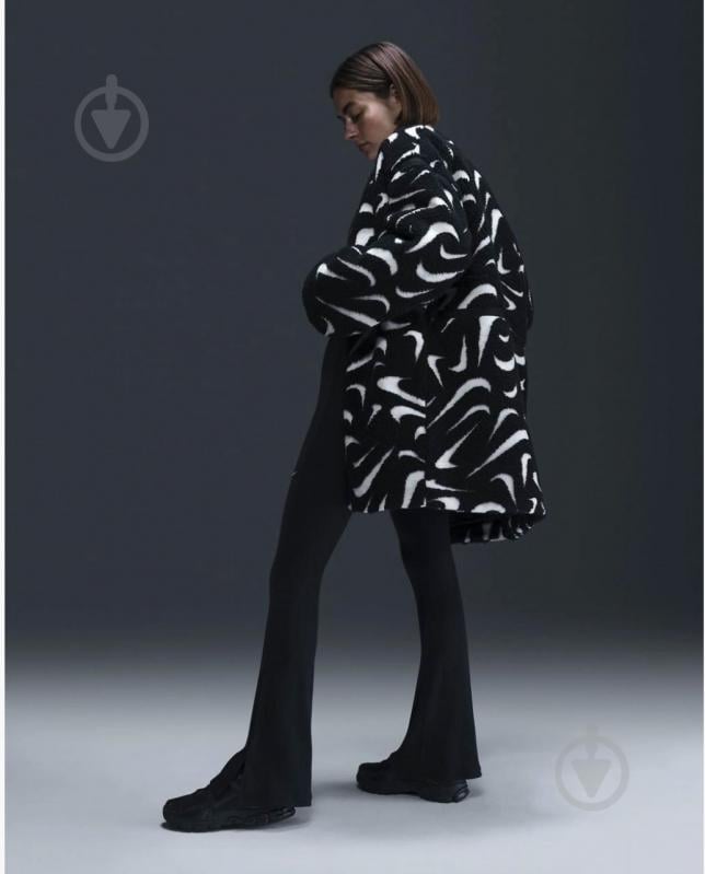 Куртка женская демисезонная Nike W NSW COZY HBR JKT FV8025-010 р.M черно-белая - фото 7