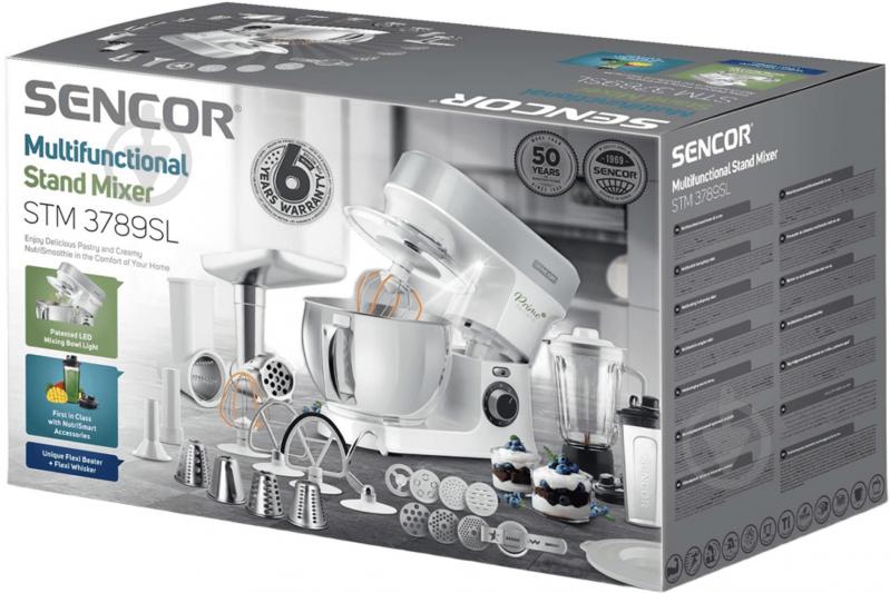Кухонная машина Sencor STM3789SL 1200 Вт - фото 4