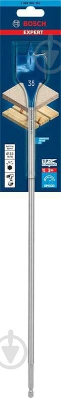 Свердло перове Bosch Expert Self Cut Speed Spade 35 x 400 mm 1 шт. 2608900355 - фото 2