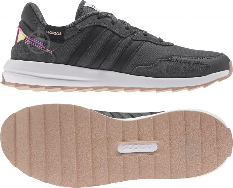 Кроссовки женские демисезонные Adidas RETRORUN FY8417 р.37 1/3 черные - фото 6