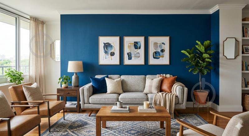 Краска универсальная резиновая Caparol FlexFarbe мат Blau 9,4 л - фото 4