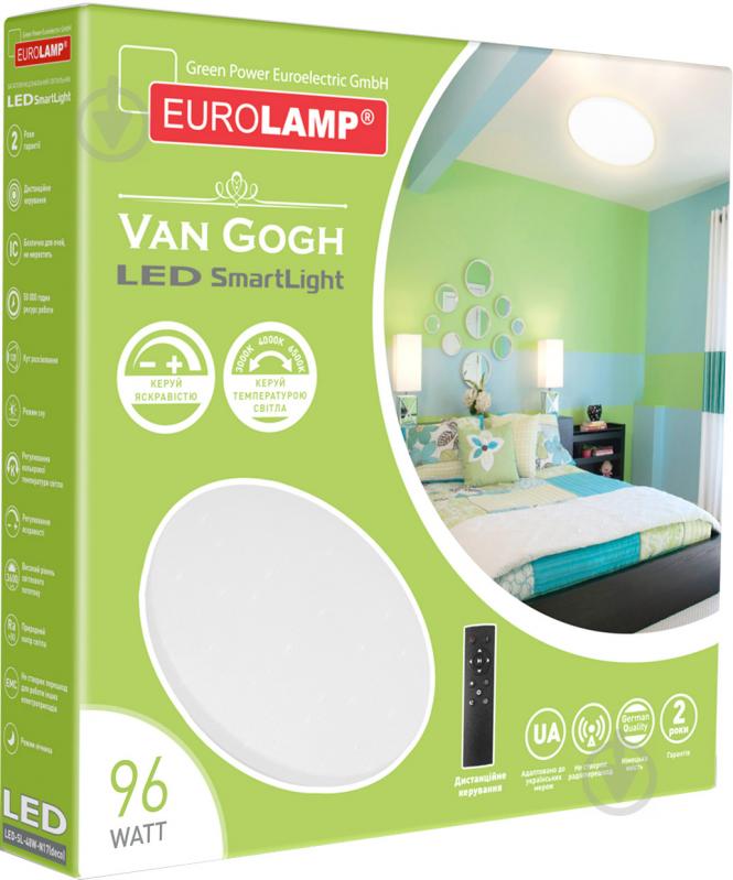 Светильник светодиодный Eurolamp Smart Light Van Gogh с пультом ДУ 96 Вт белый 3000-6500 К - фото 3