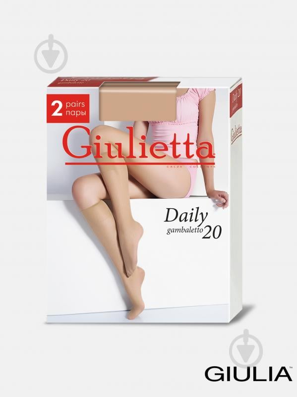 Гольфи жіночі Giulietta DAILY 20 gambaletto р.one size daino 2 шт. - фото 2