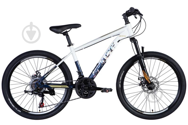 Велосипед Space 24" 13"(33 см) MARS DD OPS-SP-24-001 бело-синий - фото 1