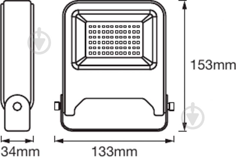 Прожектор Ledvance Floodlight Essential 4000K 20 Вт IP65 чорний - фото 4