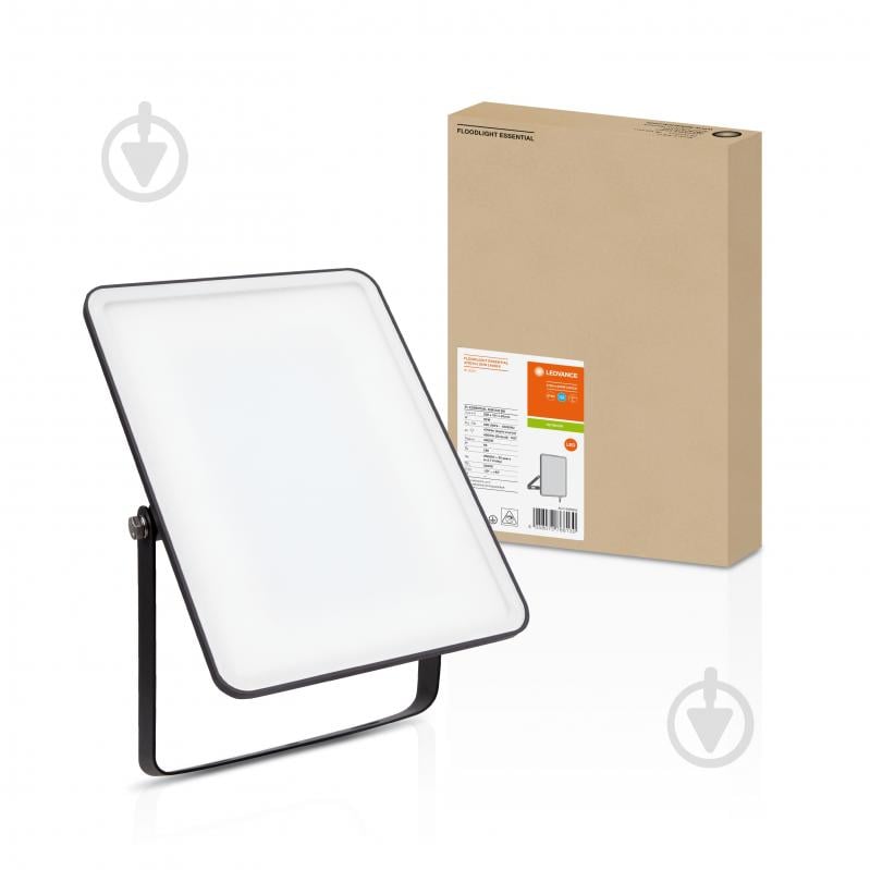Прожектор Ledvance Floodlight Essential 4000K 50 Вт IP65 чорний - фото 1