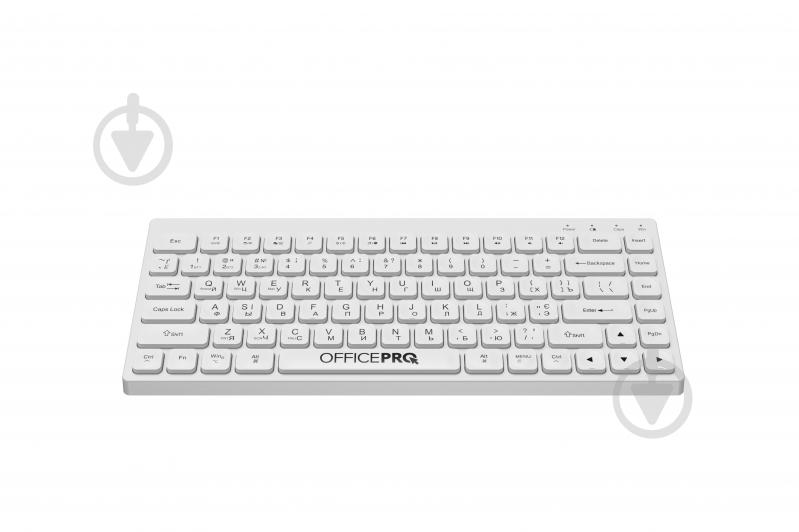 Клавиатура беспроводная OfficePro SK955 Wireless (SK955W) white - фото 2