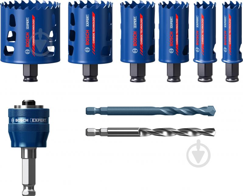 Набор коронок Bosch Tough Material 9pc Set 2608900446 - фото 3